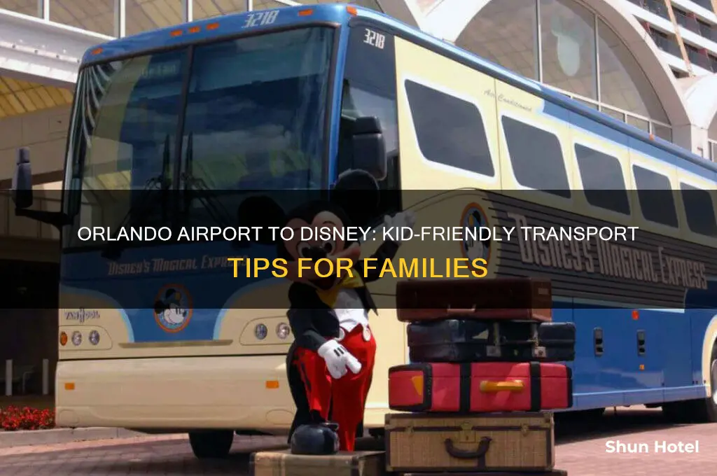 how to get from orlando airport to disney with kids