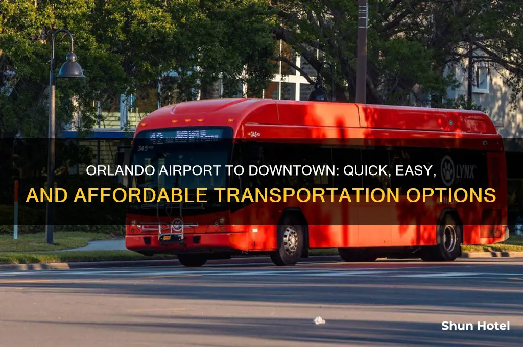 how to get from orlando airport to downtown