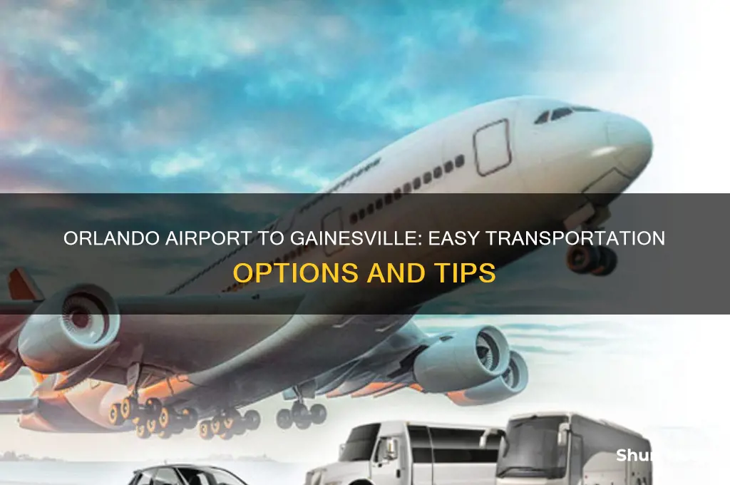 how to get from orlando airport to gainesville