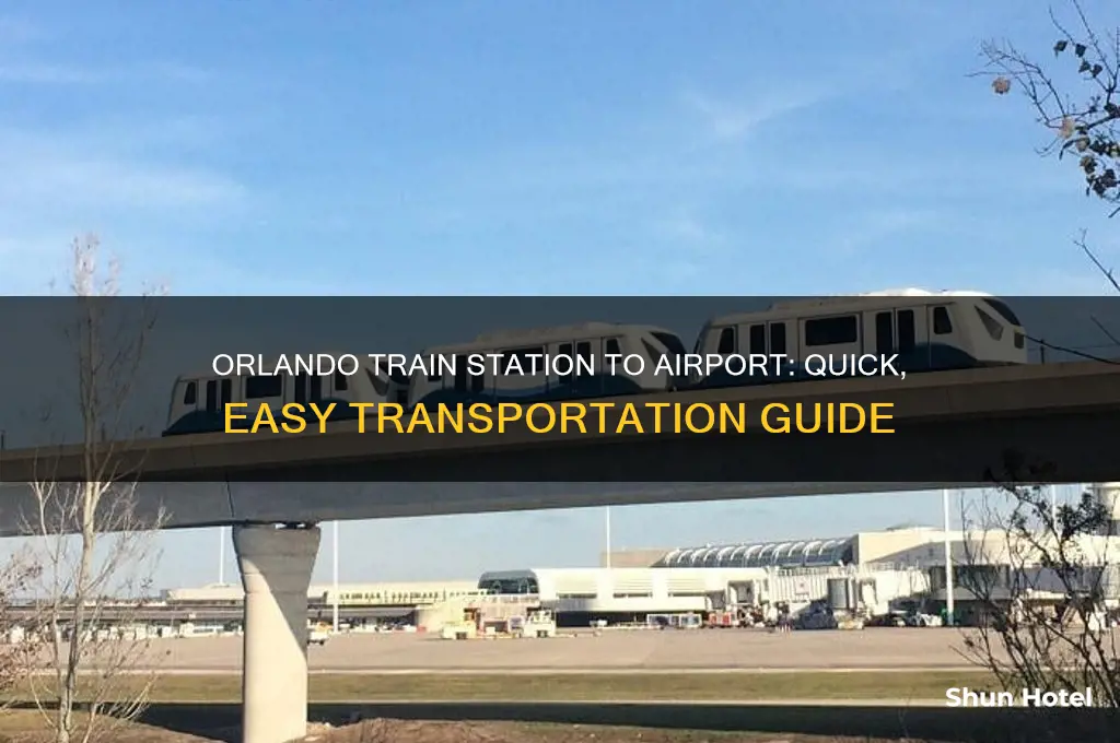 how to get from orlando train station to orlando airport