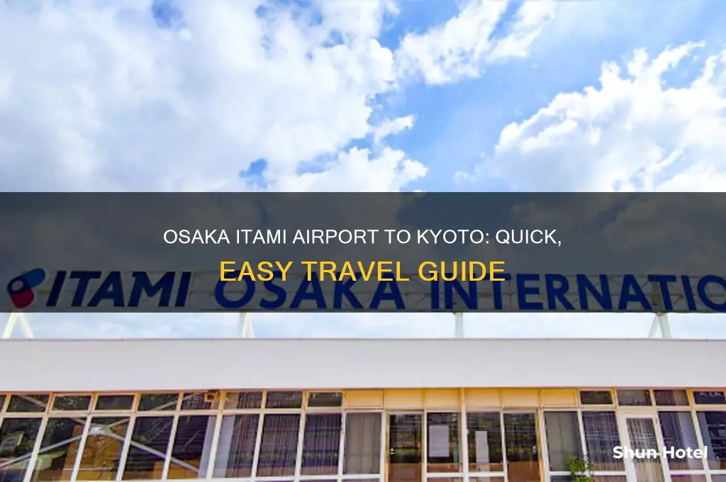 how to get from osaka itami airport to kyoto