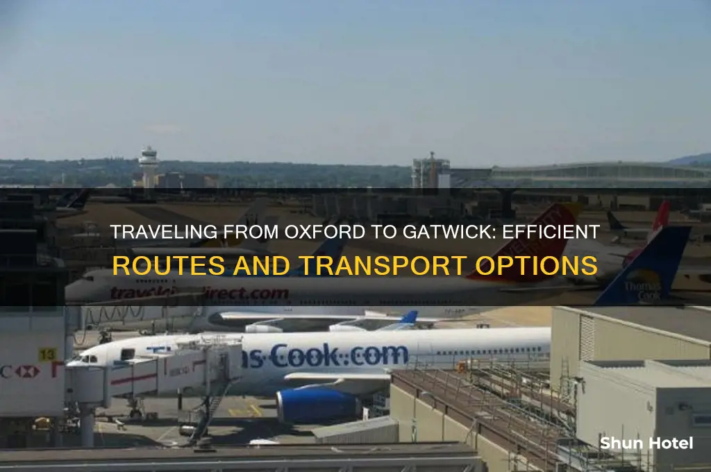 how to get from oxford to gatwick airport