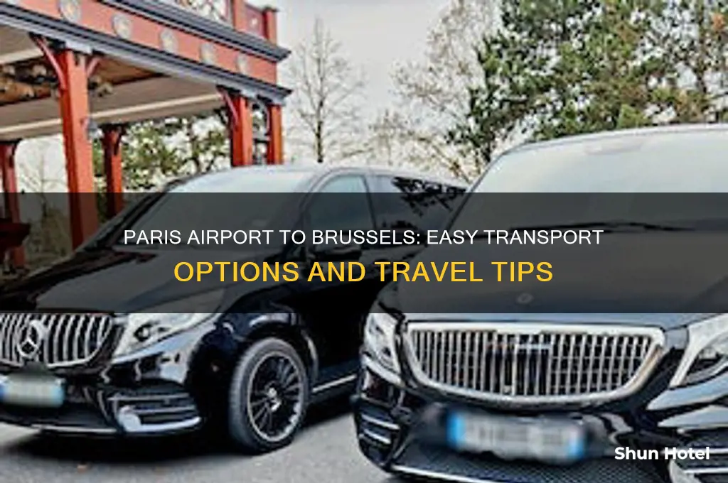 how to get from paris airport to brussels