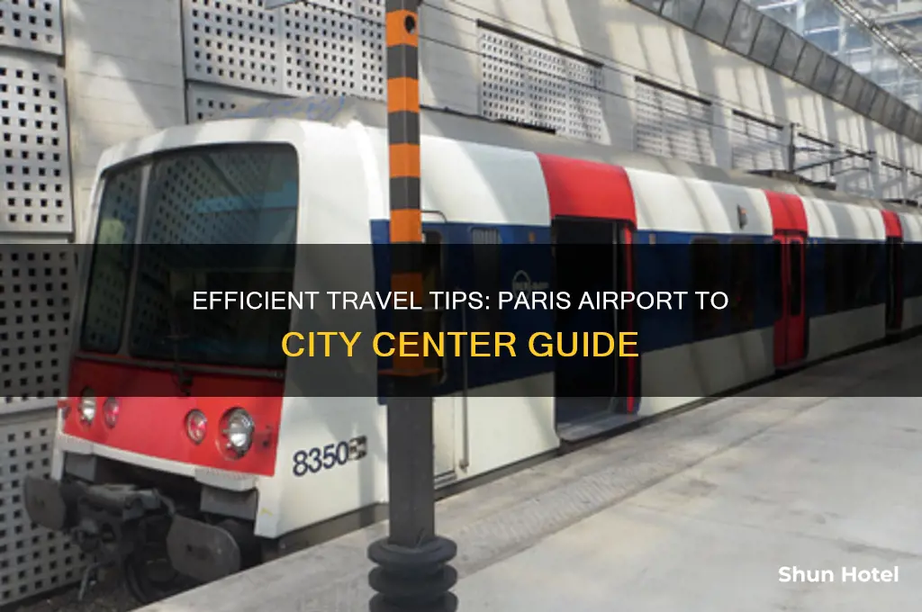 how to get from paris airport to city center