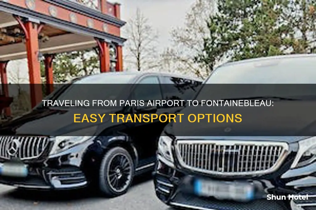 how to get from paris airport to fontainebleau