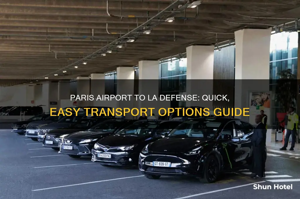 how to get from paris airport to la defense