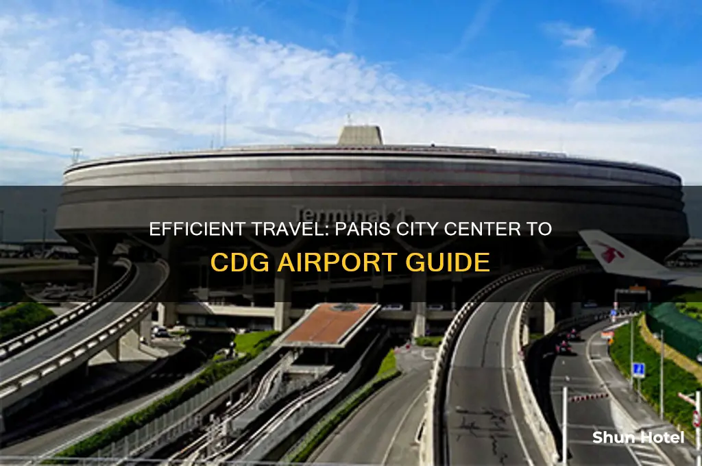 how to get from paris city center to cdg airport
