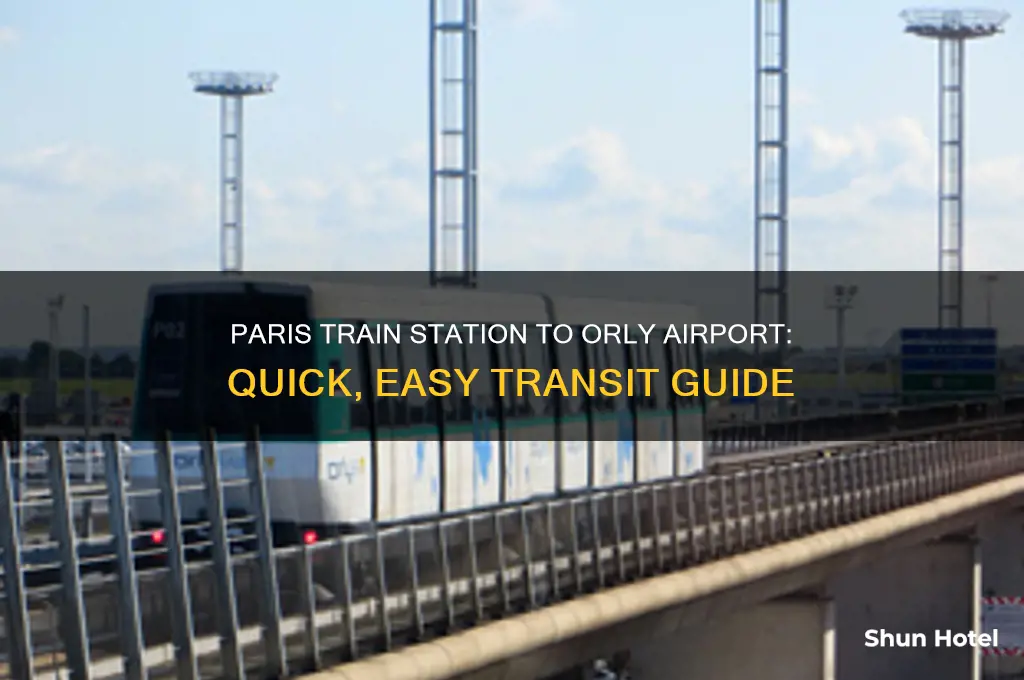 how to get from paris train station to orly airport