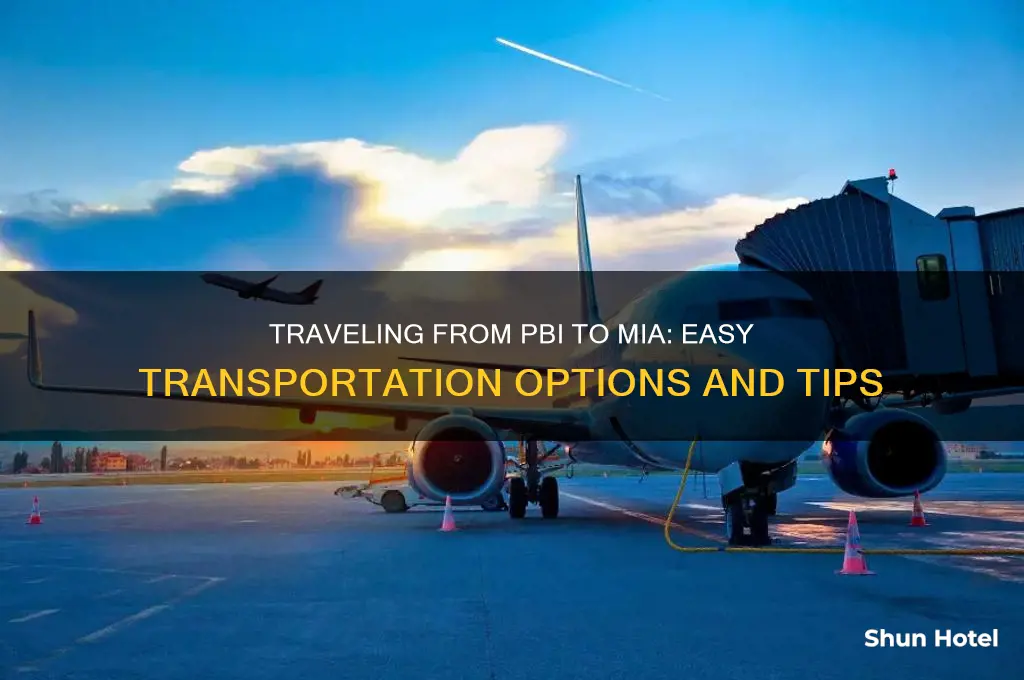 how to get from pbi airport to mia