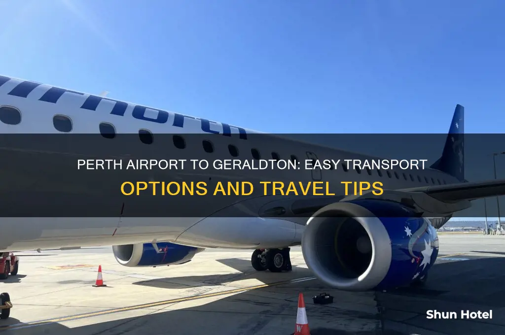how to get from perth airport to geraldton