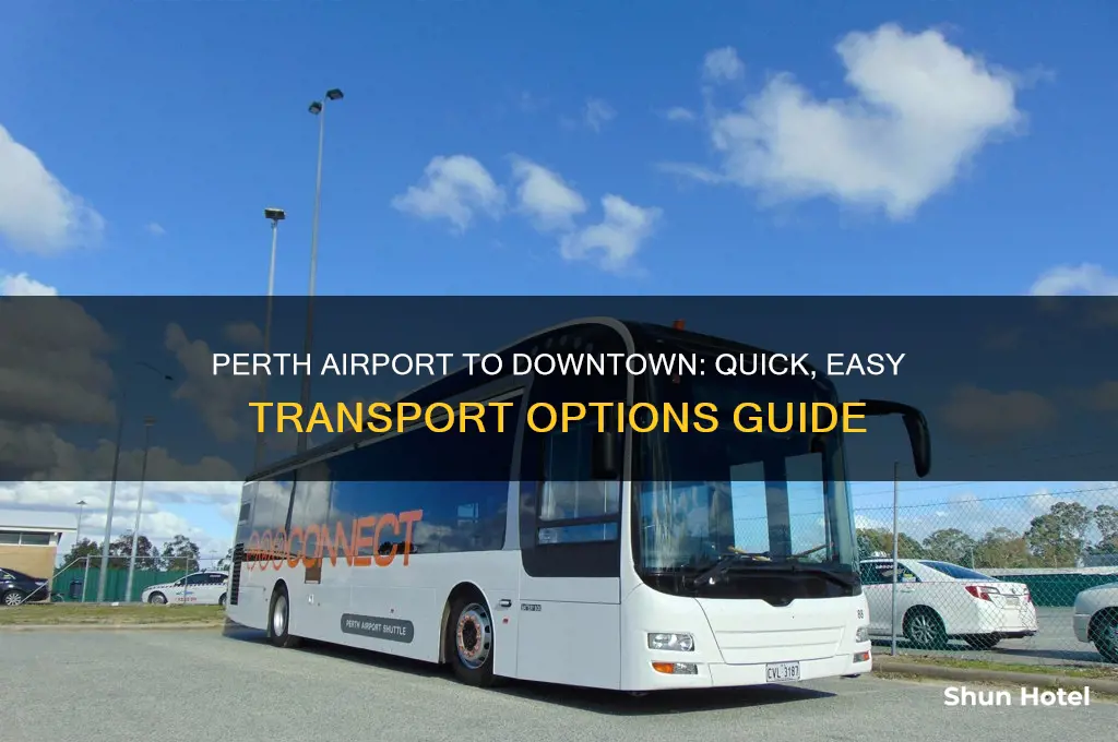 how to get from perth international airport to downtown