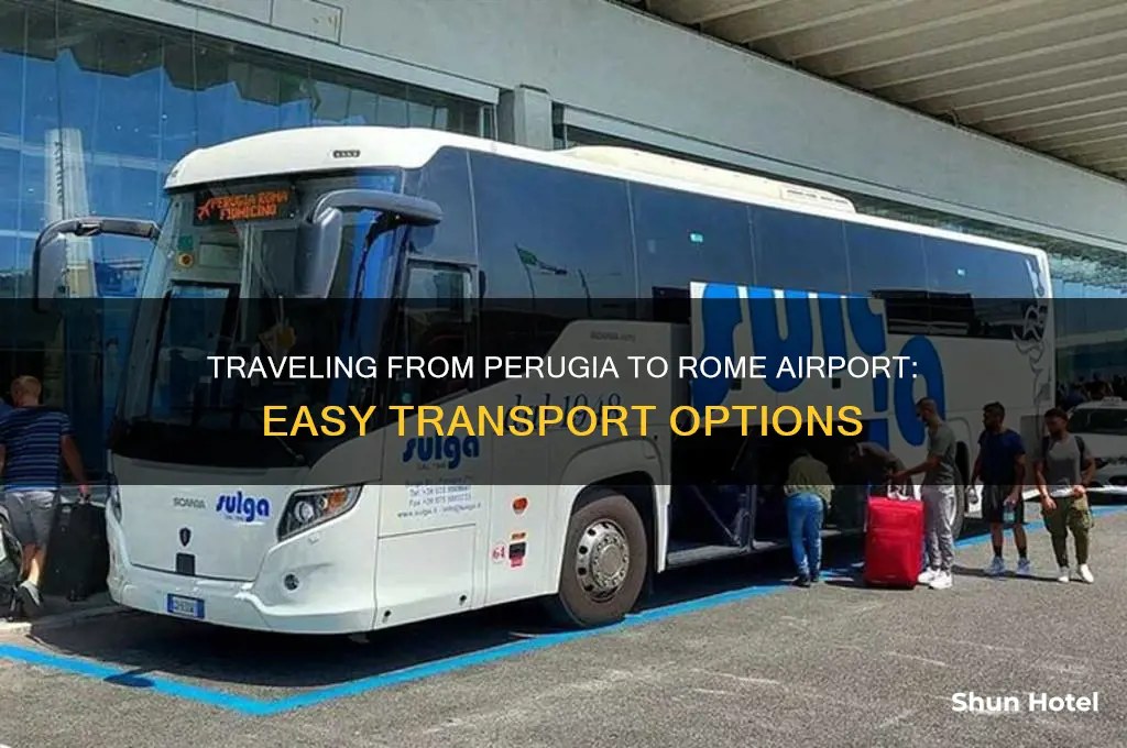 how to get from perugia to rome airport