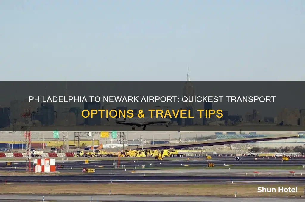 how to get from philadelphia airport to newark airport
