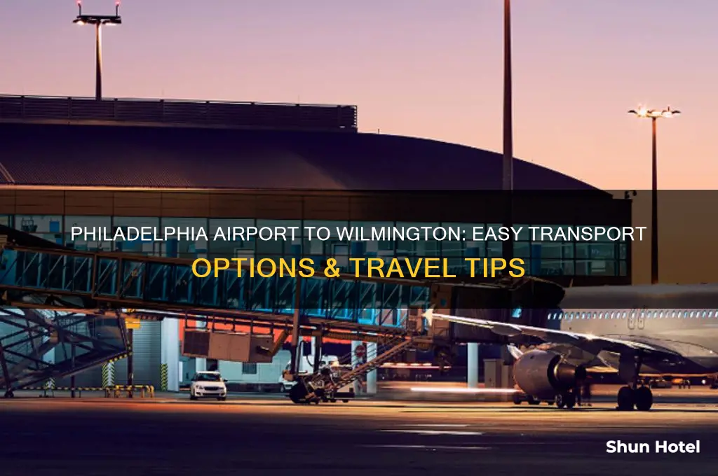 how to get from philadelphia airport to wilmongton