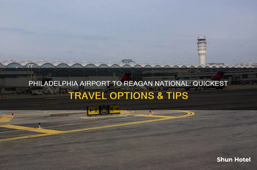 how to get from philadephia airport to regan national