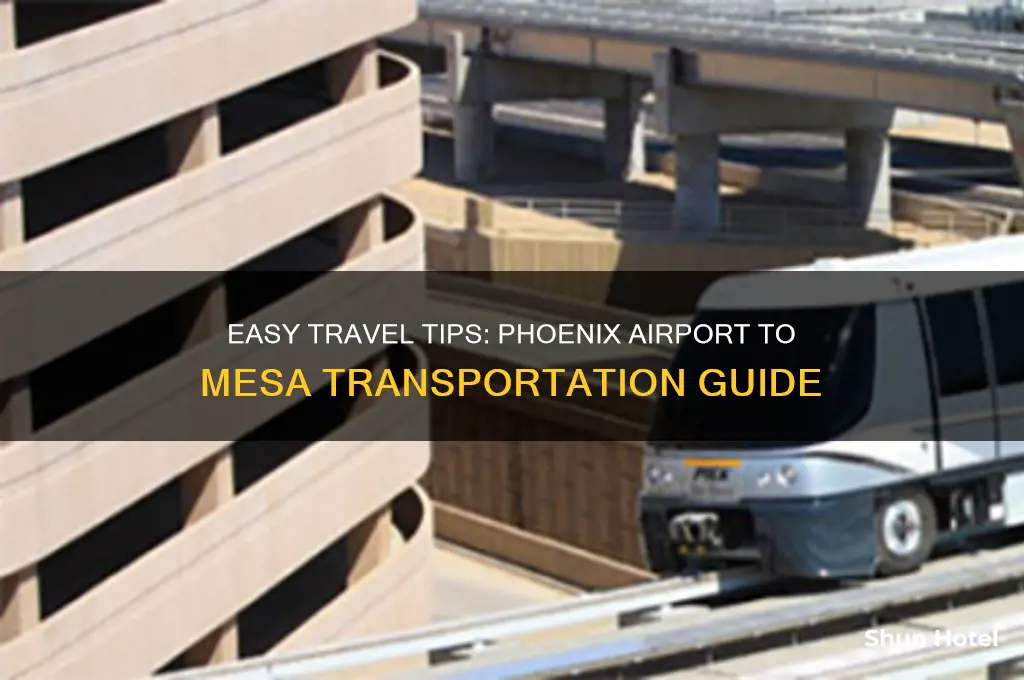how to get from phoenix airport to mesa