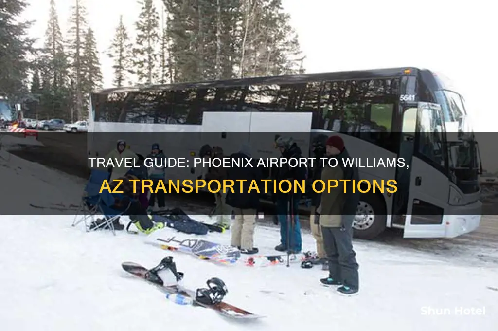 how to get from phoenix airport to williams az