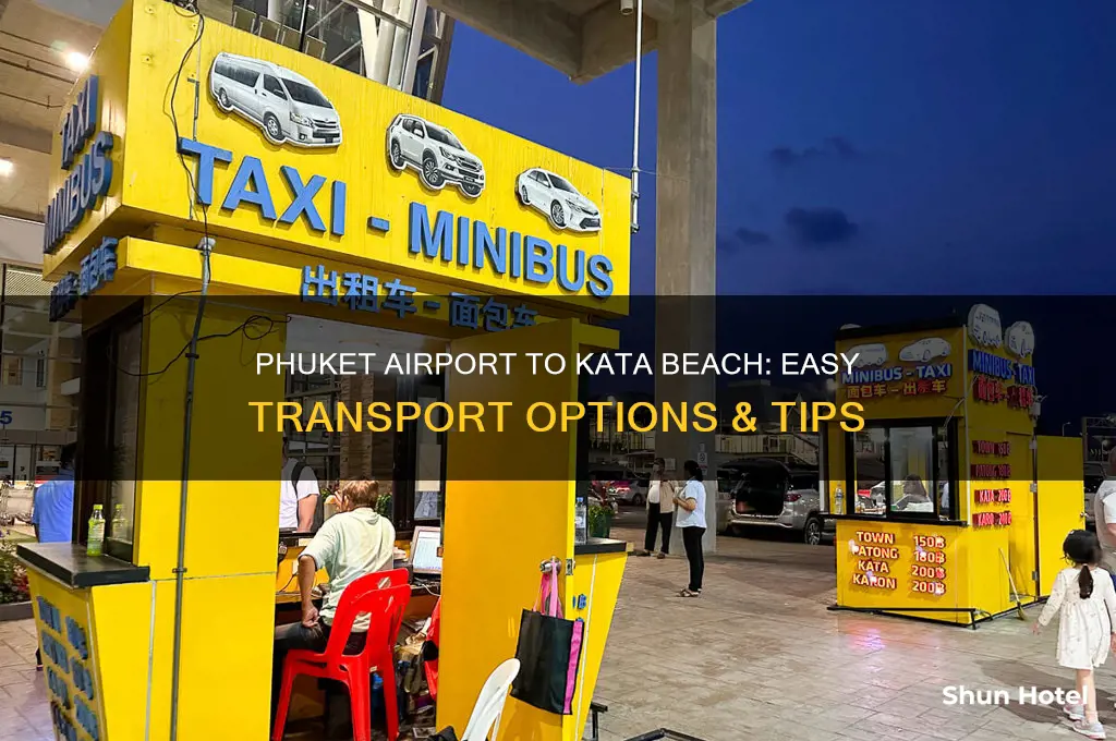 how to get from phuket airport to kata beach