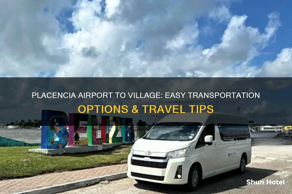 how to get from placencia airport to placencia village