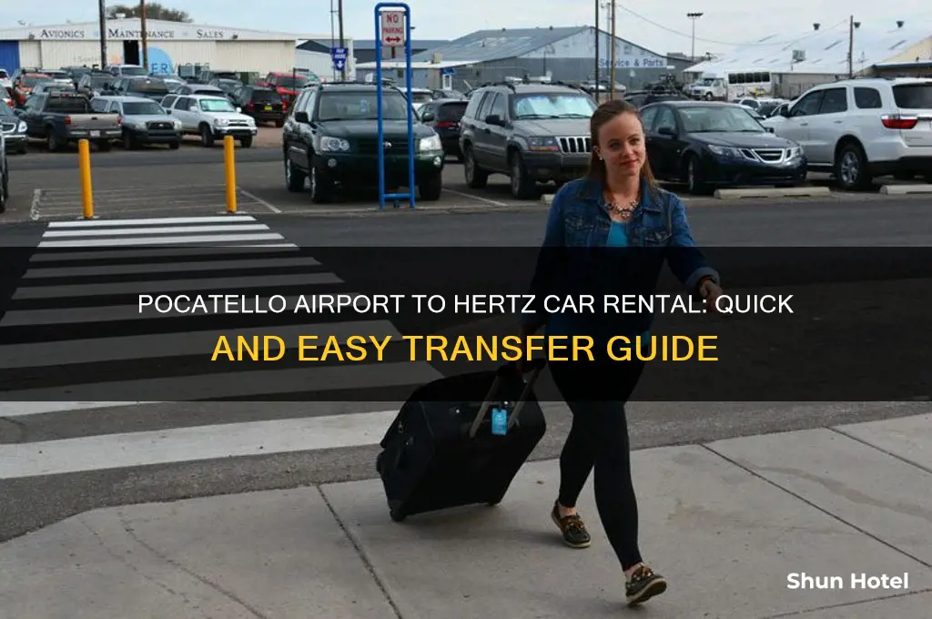 how to get from pocatello airport to hertz car rental