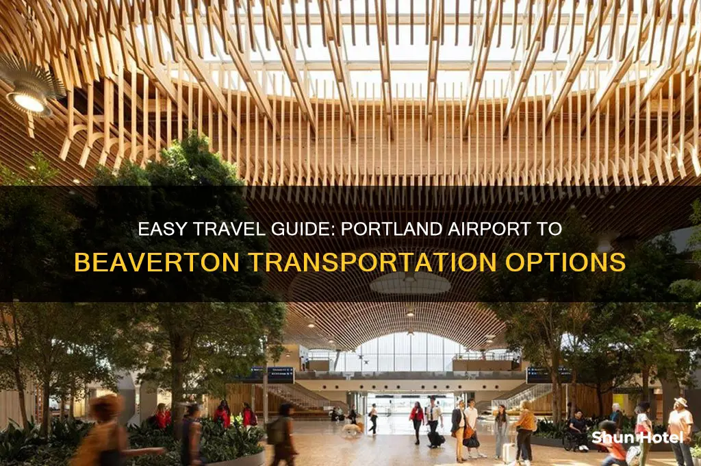 how to get from portland airport to beaverton