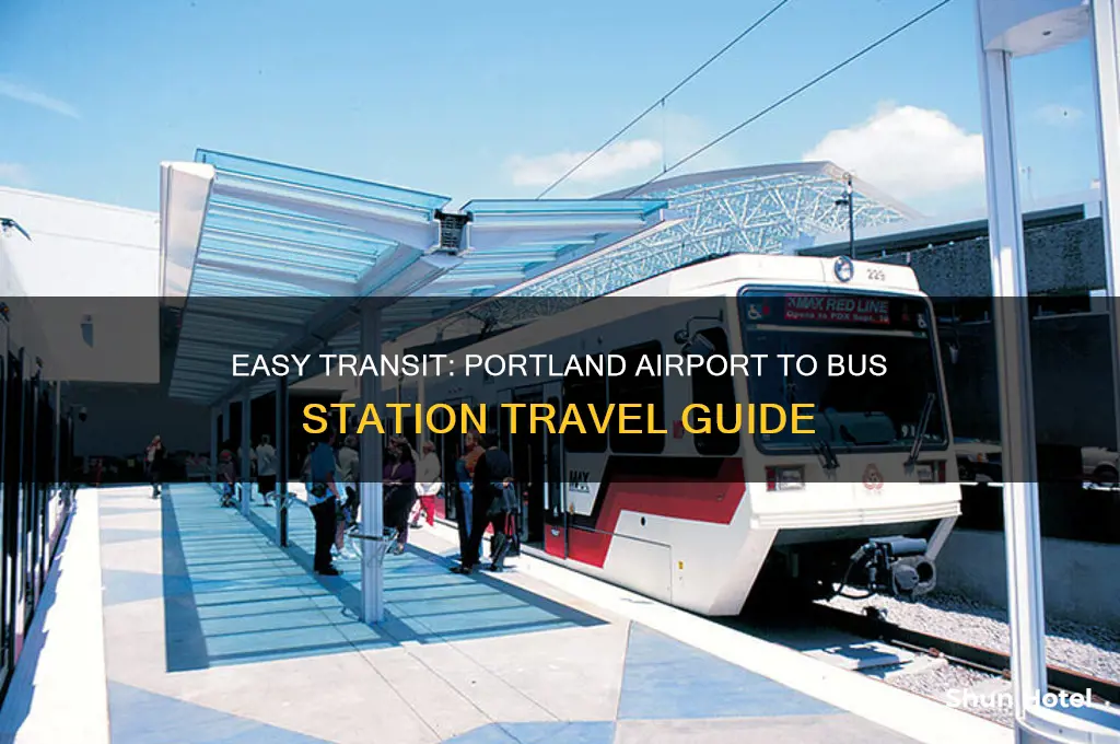 how to get from portland airport to bus station