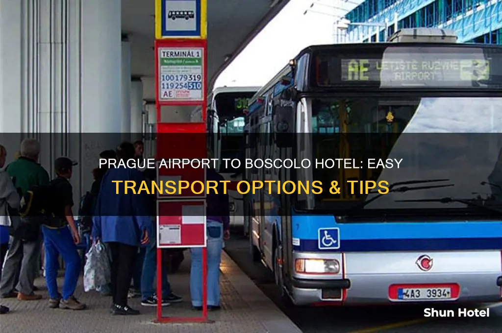 how to get from prague airport to boscolo hotel