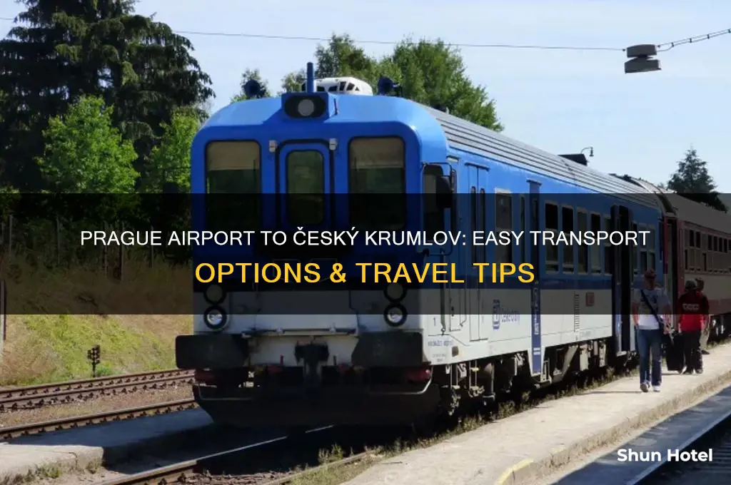 how to get from prague airport to cesky krumlov