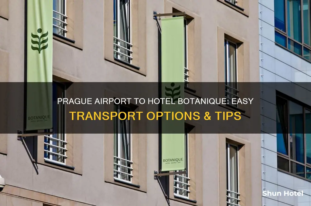 how to get from prague airport to hotel botanique