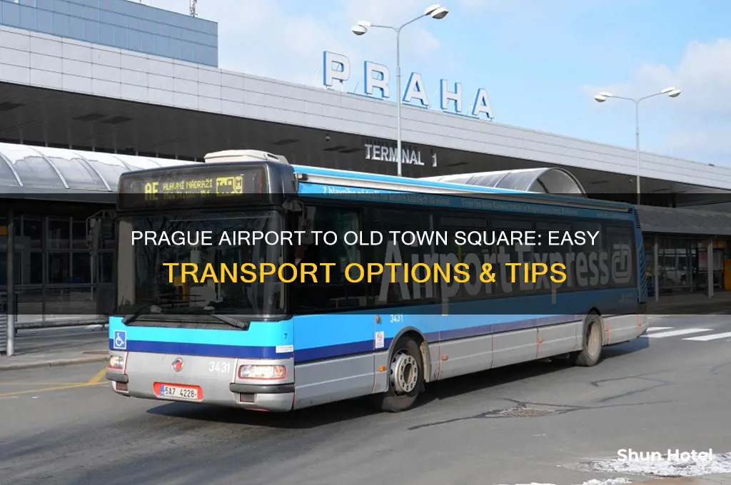 how to get from prague airport to old town square
