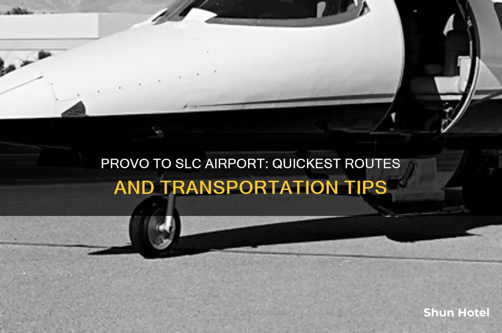 how to get from provo to salt lake city airport