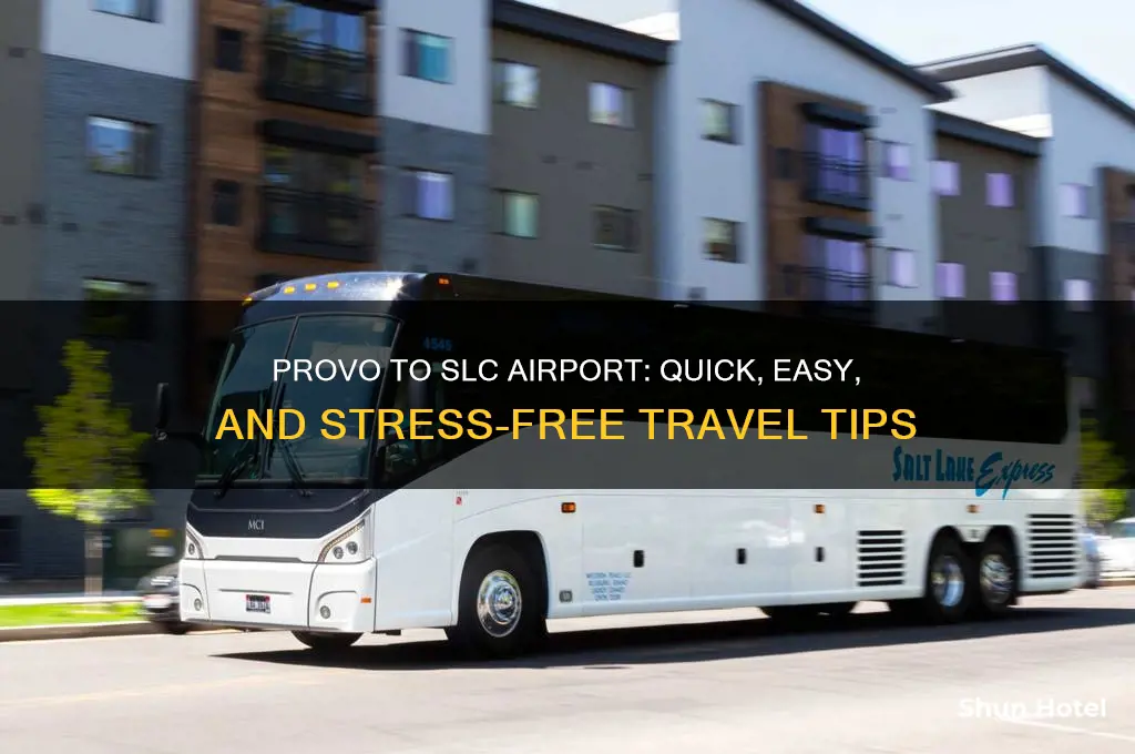 how to get from provo to slc airport