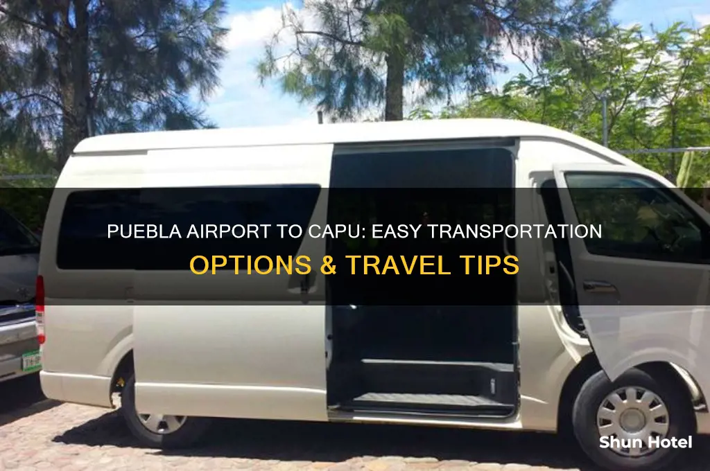 how to get from puebla airport to capu