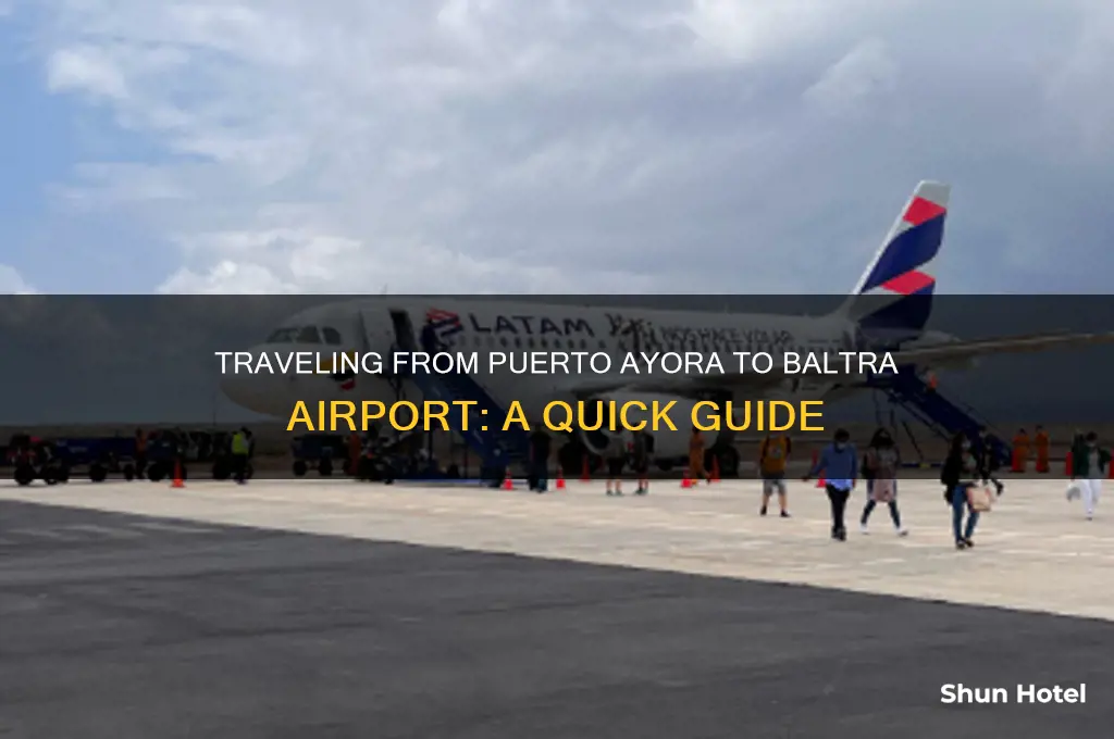 how to get from puerto ayora to baltra airport
