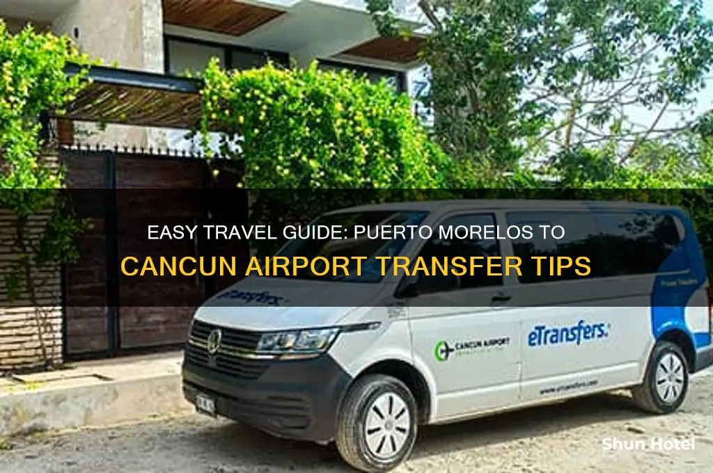 how to get from puerto morelos to cancun airport