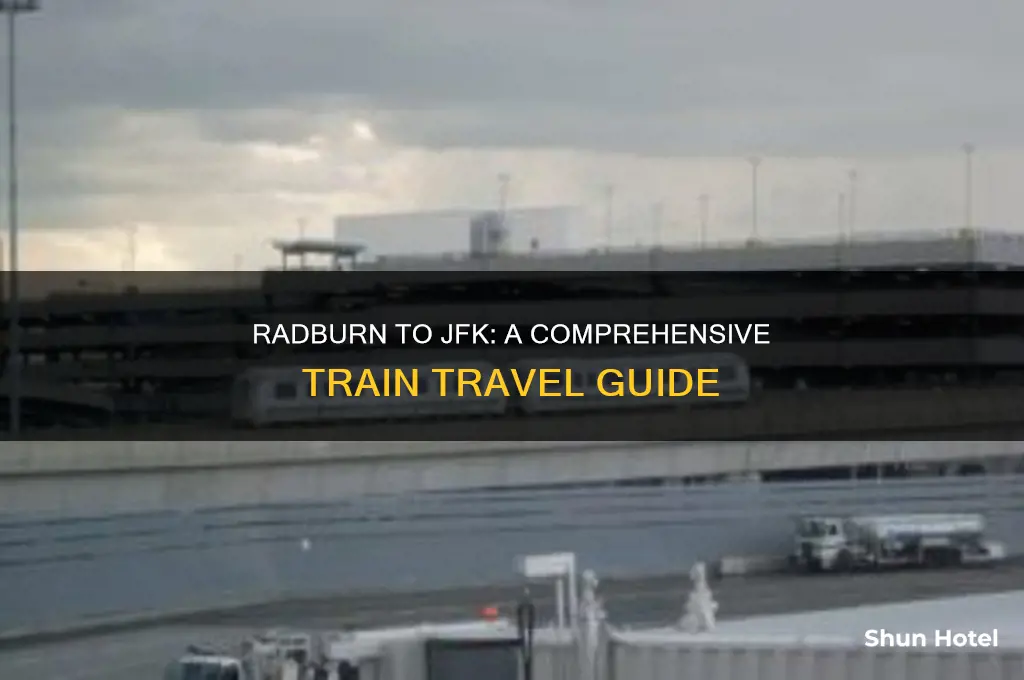 how to get from radburn to jfk airport by train