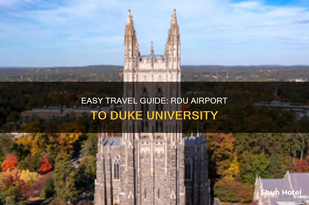 how to get from raleigh durham airport to duke university