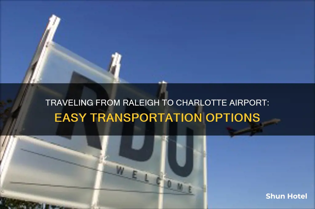 how to get from raleigh to charlotte airport