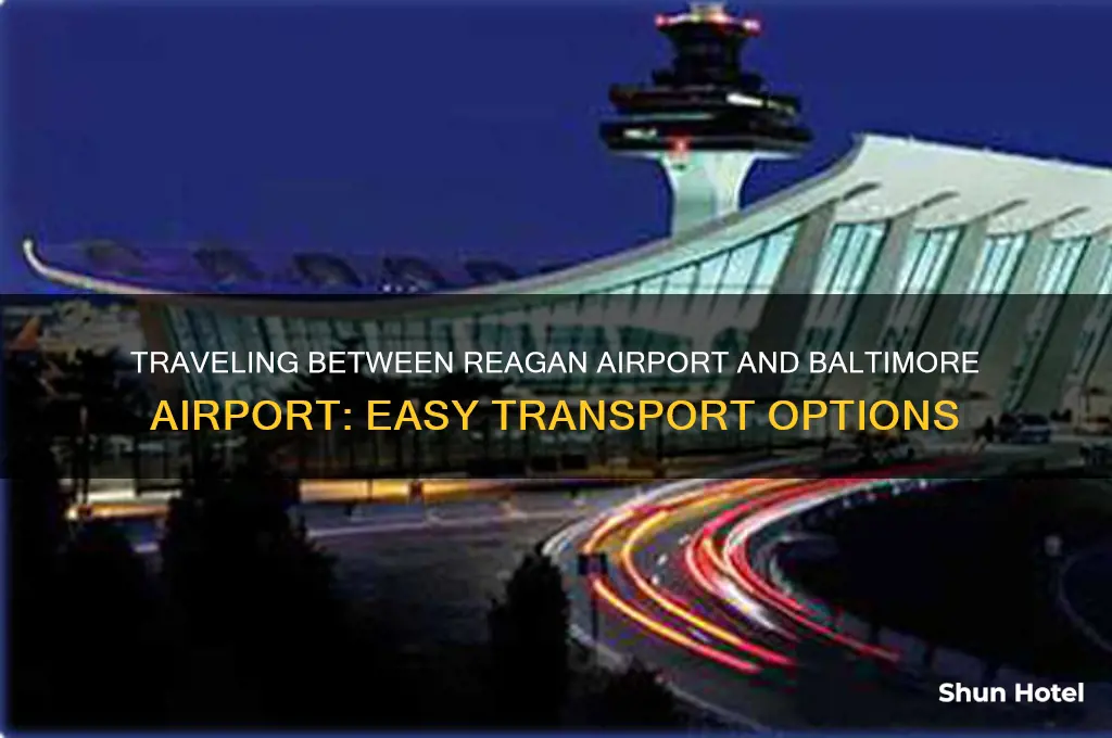 how to get from reagan airport to baltimore airport