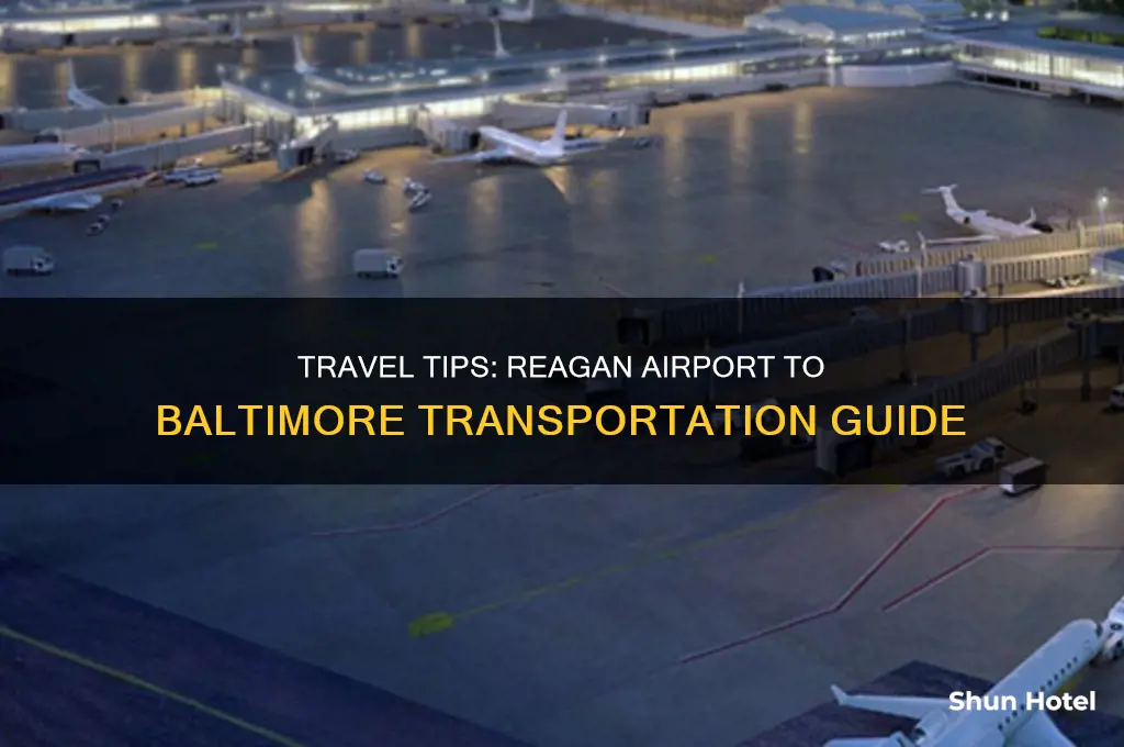 how to get from reagan airport to baltimore