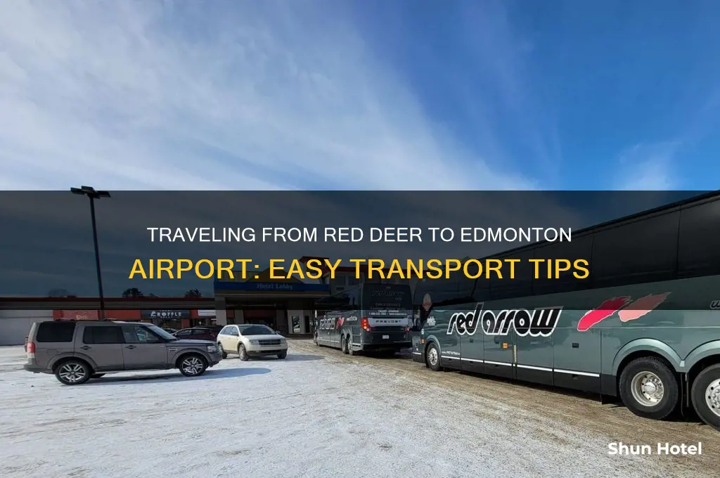 how to get from red deer to edmonton airport
