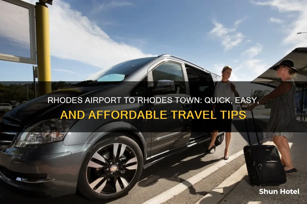 how to get from rhodes airport to rhodes town