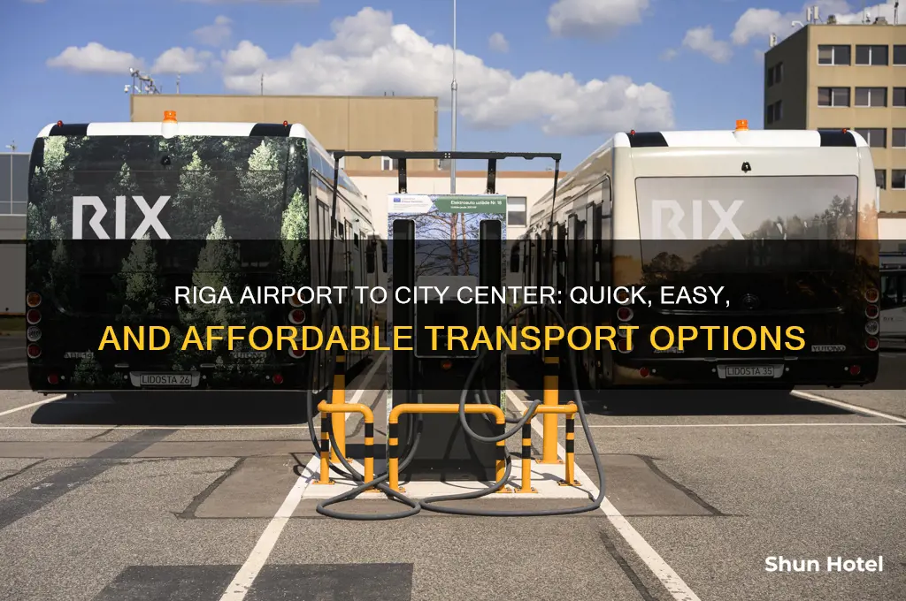 how to get from riga airport to city center