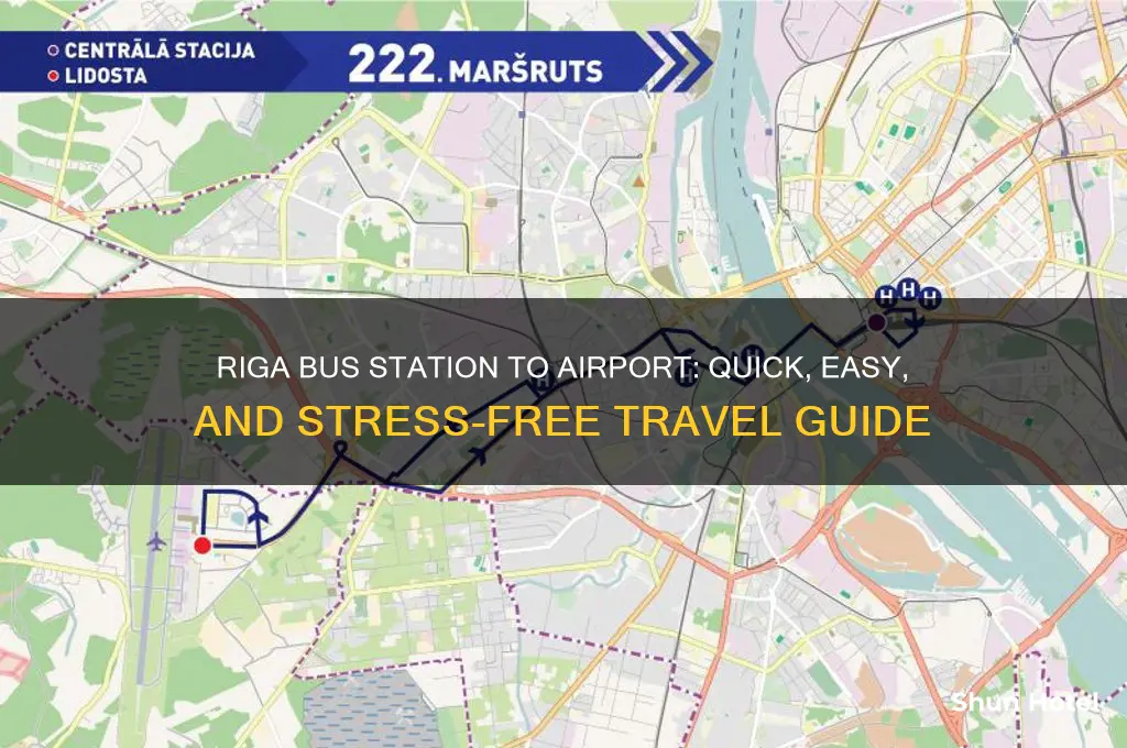 how to get from riga bus station to airport