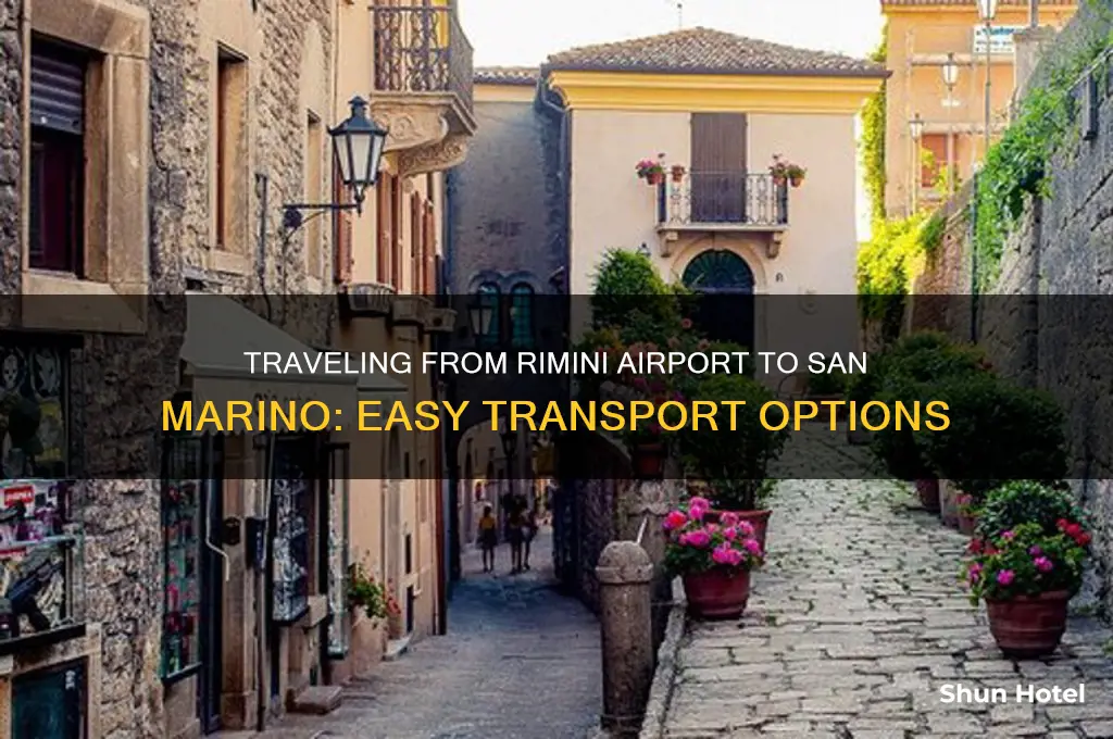 how to get from rimini airport to san marino