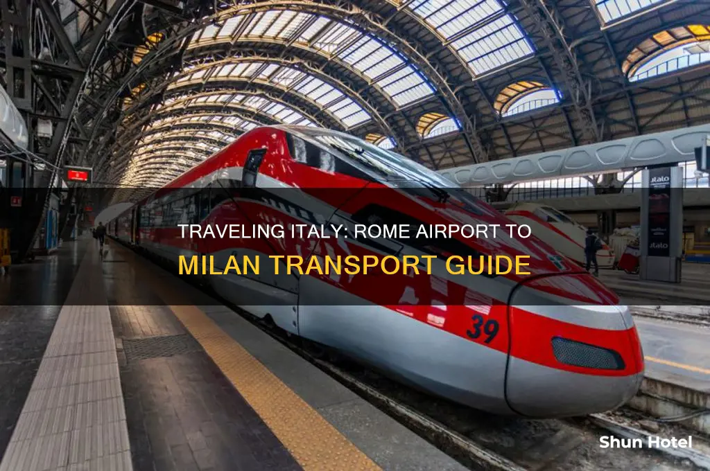 how to get from rome airport to milan