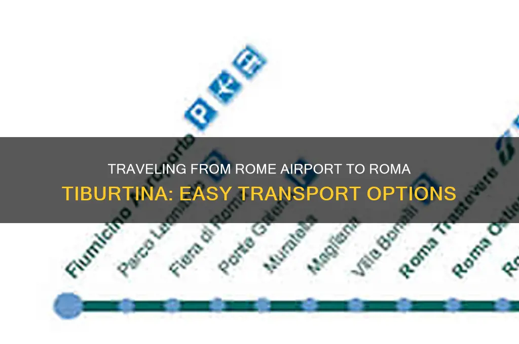 how to get from rome airport to roma tiburtina