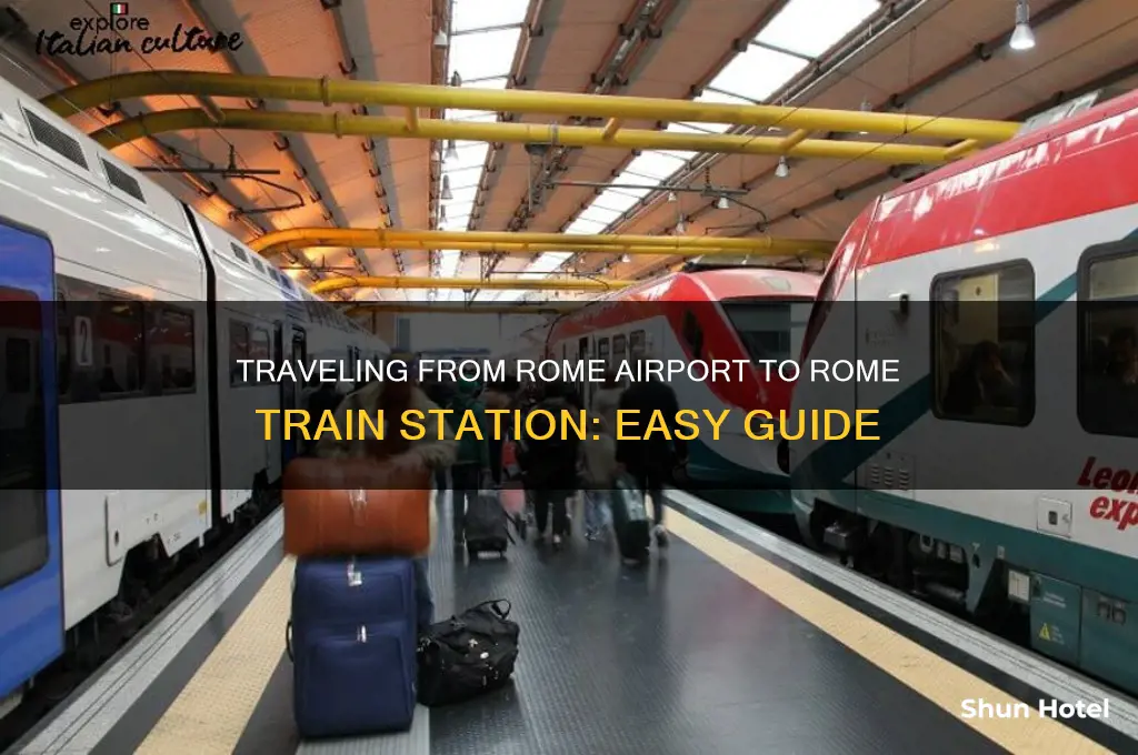 how to get from rome airport to rome train station