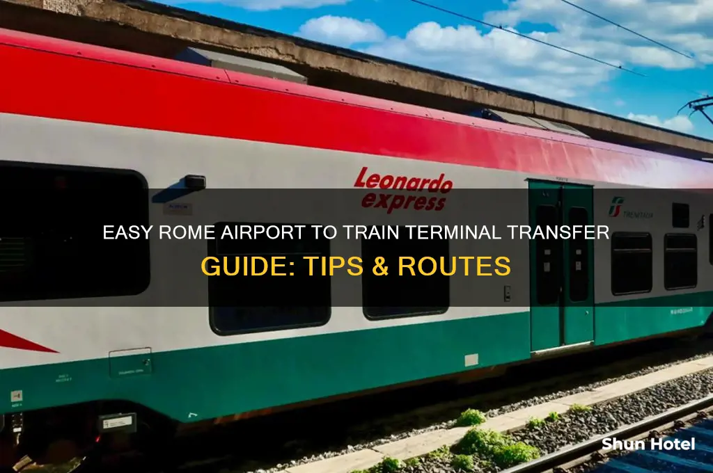 how to get from rome airport to rome train terminal