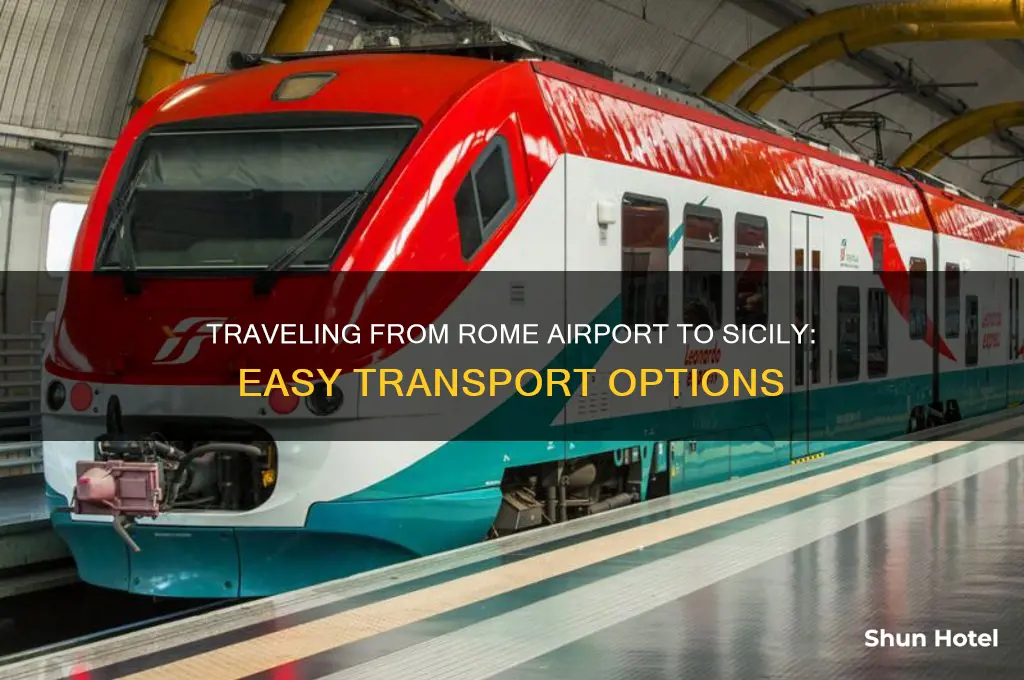 how to get from rome airport to sicily